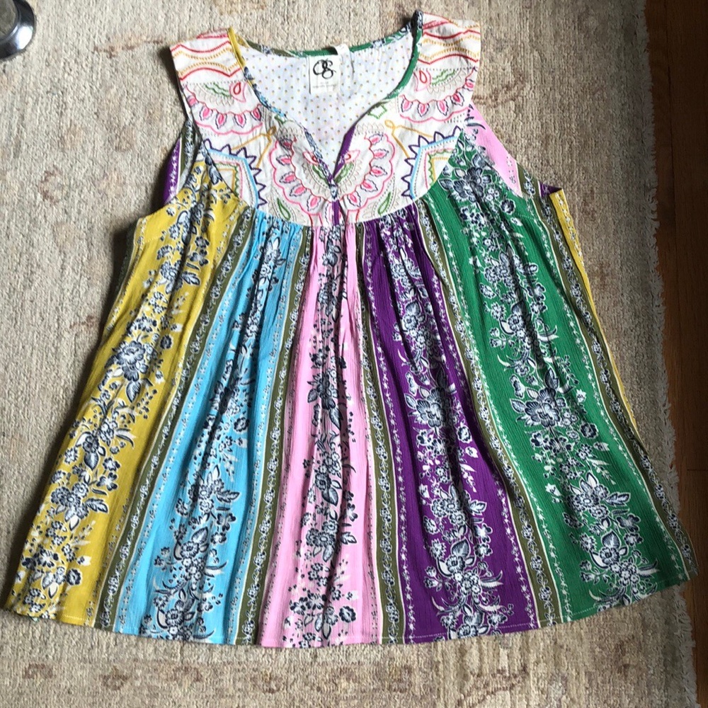Anthropologie Swing Top/Blouse multicolor. Size M - Picture 5 of 6